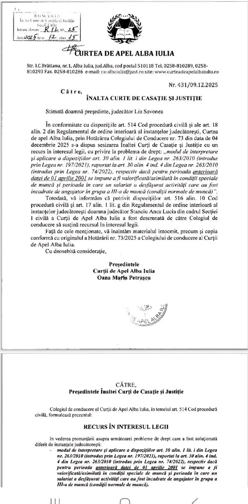 Sesizare - Foto: Tribunal