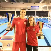 David Popovici și Diana Silișteanu, imagine cu caracter ilustrativ - Foto: Academia de Înot Dinamo
