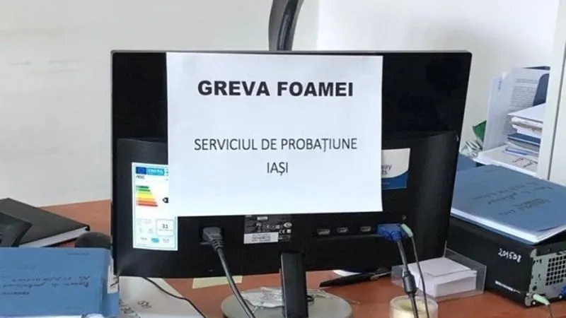 Consilieri de probațiune din Iași, în greva foamei. Le-a dispărut majorarea salarială de 50% - Foto: Ziarul de Iași