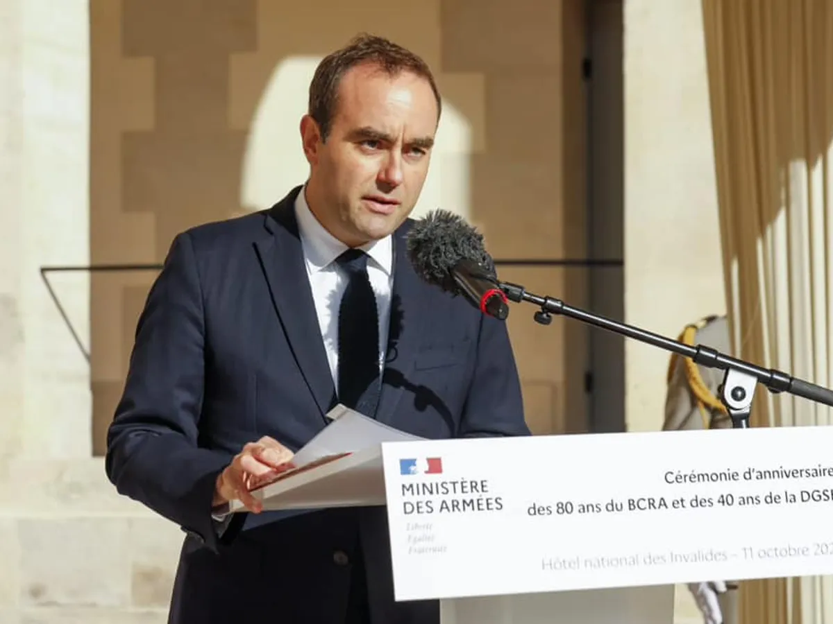 Ministrul forţelor armate franceze, Sebastien Lecornu