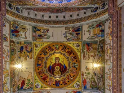 Pictura în mozaic de la Catedrală Națională - Captură foto: catedrala-nationala.ro