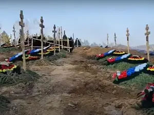 Cimitirul Wagner de lângă Irkutsk, Siberia - Foto: captură video YouTube/Люди Байкала