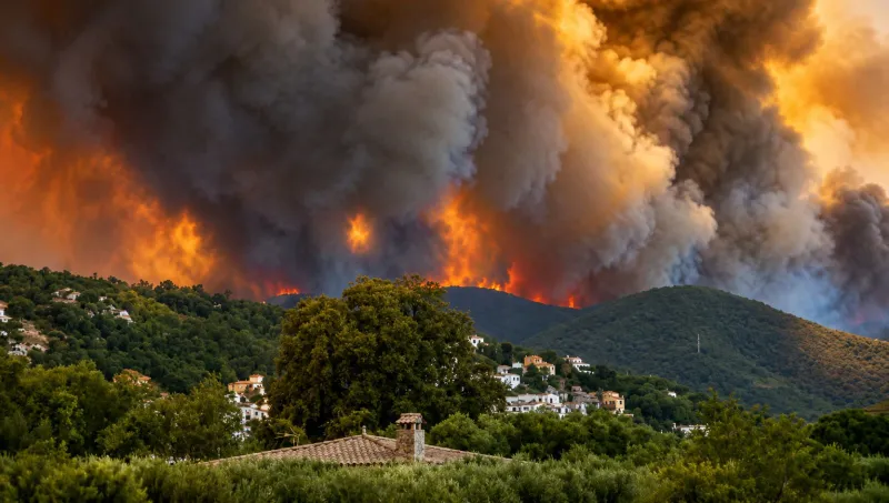 Incendii de vegetație în Franța - Foto: IGSU