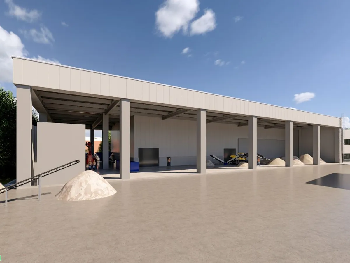 Construcţii Erbaşu, Staţia integrată de sortare și reciclare a deșeurilor din Construcții - Foto: Construcţii Erbaşu