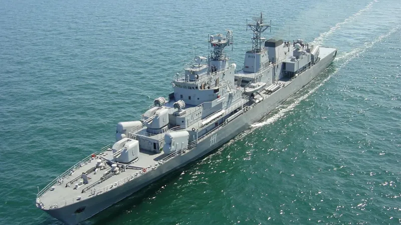 Fregata Mărășești, construită în anii 80, este singura navă importantă din dotarea Forțelor Navale Române Foto: navy.ro