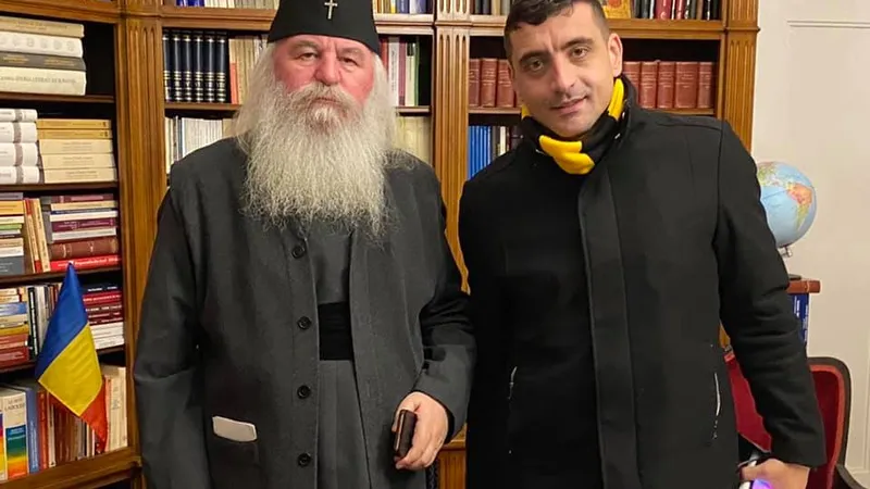 Mitropolitul Banatului și George Simion / FB