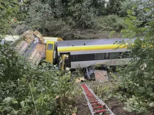Foto: O furtună a dus la deraierea unui tren în Germania Sursa: AFP