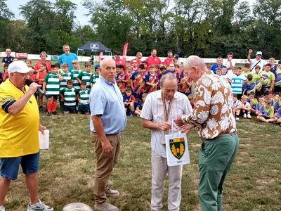 560 de copii au participat la competiția națională „Legendele Rugbyului Românesc” Foto: AIRR