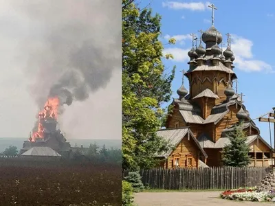 Mănăstirea Adormirea Maicii Domnului din Sviatogorsk, bombardată de ruși. / Foto: raskolam.net