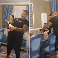 Adrian Corduneanu, petrecere cu șampanie în arest la domiciliu Foto: captură TikTok