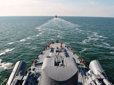 Fregata Mărăşeşti, în timpul Exerciţiului multinaţional SEA BREEZE 2013 - Foto: Forţele Navale Române