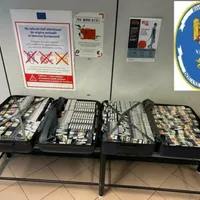 Ce au găsit inspectorii vamali de la Otopeni în bagajul unui pasager. Au intervenit polițiștii - Foto: IPJ