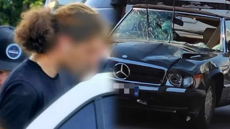 Cei doi tineri omorâți la 2 Mai, călcați cu un Mercedes SL de colecție. Avea și Zoia Ceaușeșcu - Foto. colaj NW