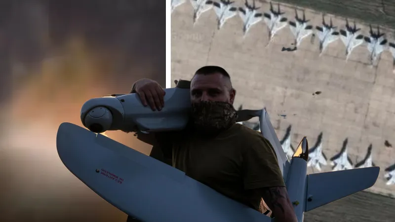 Explozii uriașe la o bază aeriană din Rusia, unde Putin ținea avioanele Su-34, Su-35 și MiG-31 - Foto: X - Captura foto