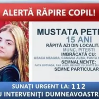 Poliția caută trei persoane care au luat cu forța o fată de 15 ani din fața unui bloc din Pitești/FOTO: Poliția Română