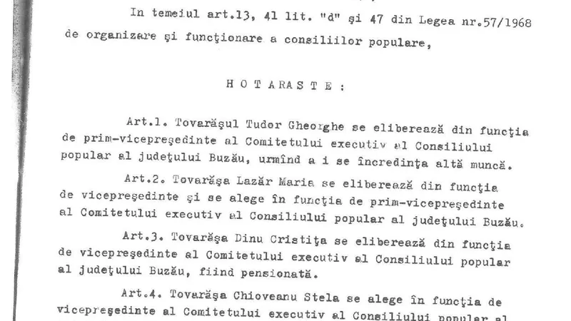 Numirea Mariei Lazăr în funcția de prim-vicepreședinte al Consiliului Popular Buzău. FOTO: Arhivă CJ Buzău