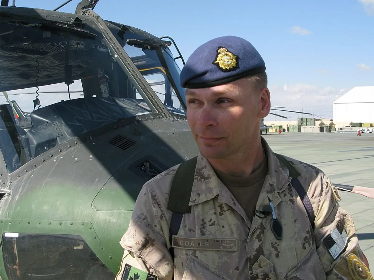 Generalul Christopher Coates, pe când era colonel, în 2009, şi se afla în misiune la Kandahar, în Afganistan - Foto: Profimedia Images