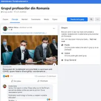 Grupul profesorilor din România/FOTO: Facebook