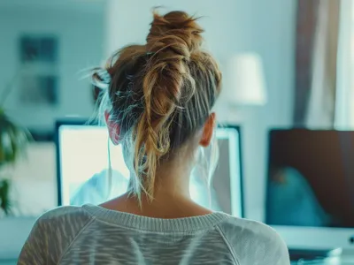 Femeie la computer - Foto: Freepik