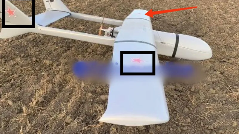 Crimeea, atacată de drone necunoscute, unele marcate cu stele roșii/foto: social media