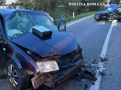 Accident fatal în Vâlcea. O fetiță de 5 ani și-a pierdut viața după ce două autoturisme s-au ciocnit - Foto: IPJ Vâlcea