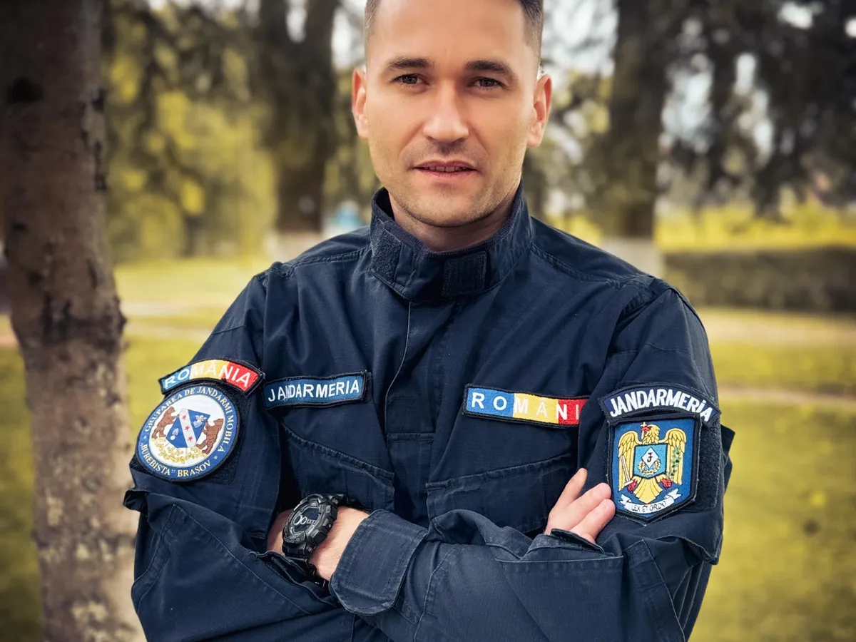 Căpitan Adrian Andraș - Foto: Jandarmeria Română
