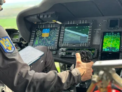 Poliția a urmărit traficul din elicopter - Foto: Poliția Română