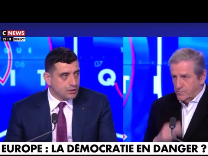 George Simion „agresat” de limba franceză în direct la TV: „Nous voulons... o încetare a focului” - Foto: Facebook - Captură foto