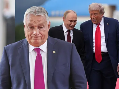 Viktor Orban, Vladimir Putin și Donald Trump - Foto: Profimedia images