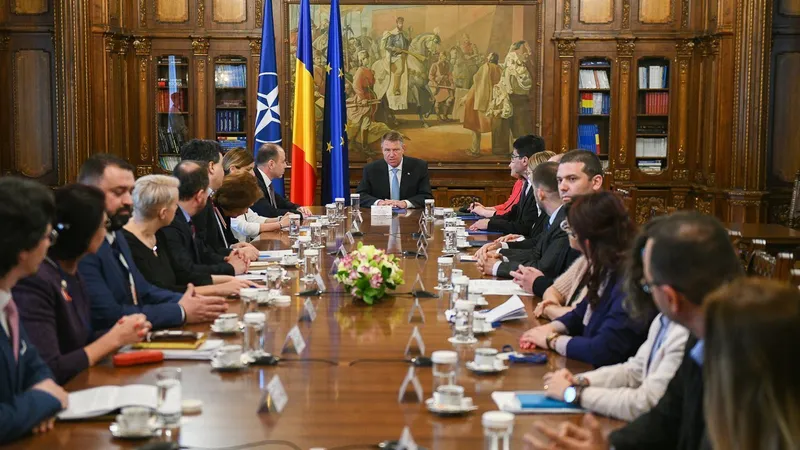 Klaus Iohannis la o întâlnire cu magistrații Foto: Administrația Prezidențială