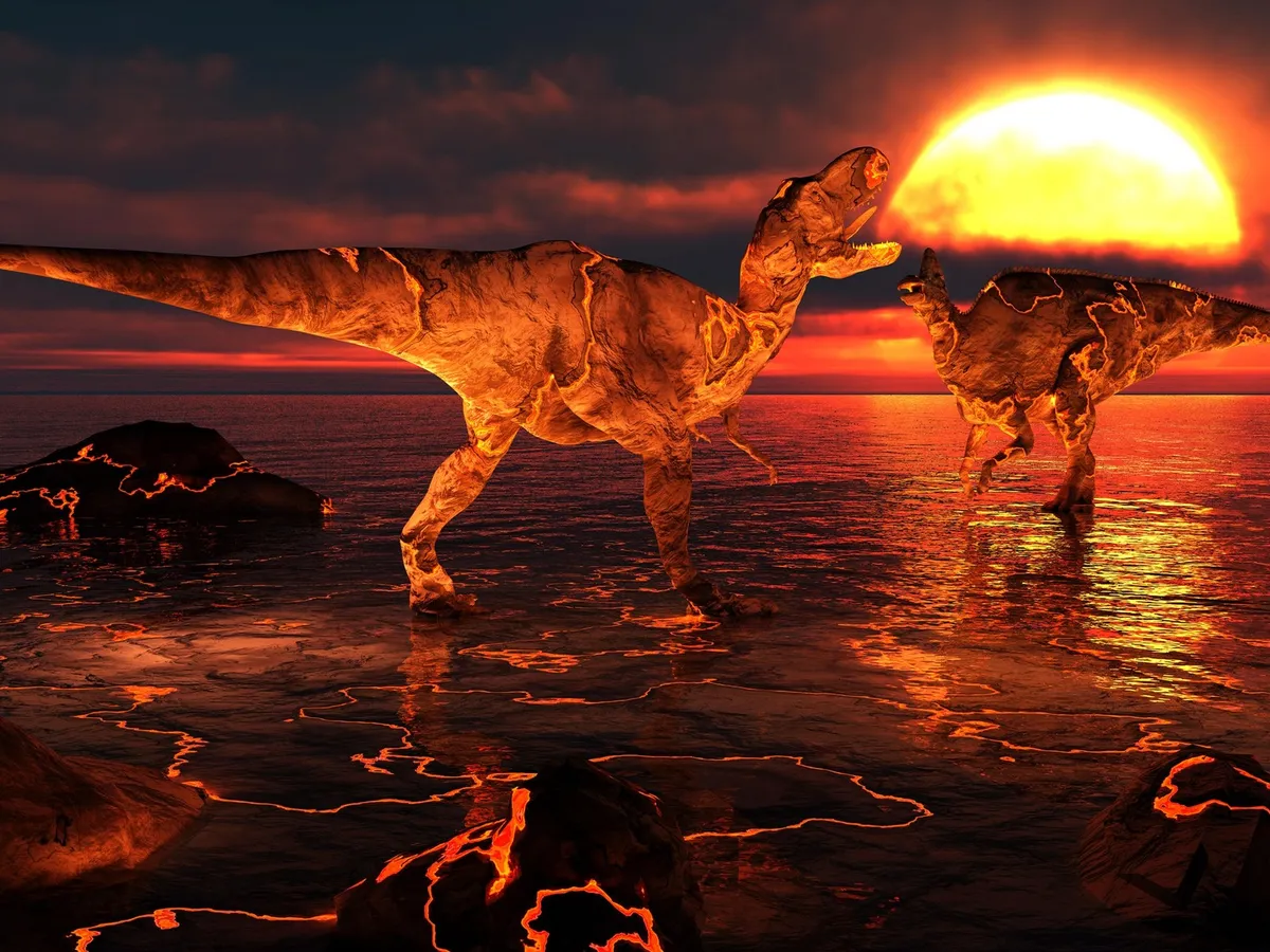 Dinozaurii, trei sferturi din plante și animale au fost distruse de un cataclism acum 66 mil. de ani Foto: Profimedia Images (fotografie cu caracter ilustrativ)