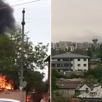 VIDEO Incendiu puternic în apropiere de Capitală. Bucureștenii spun că fumul se vede din Pantelimon - Foto: Colaj/ Facebook