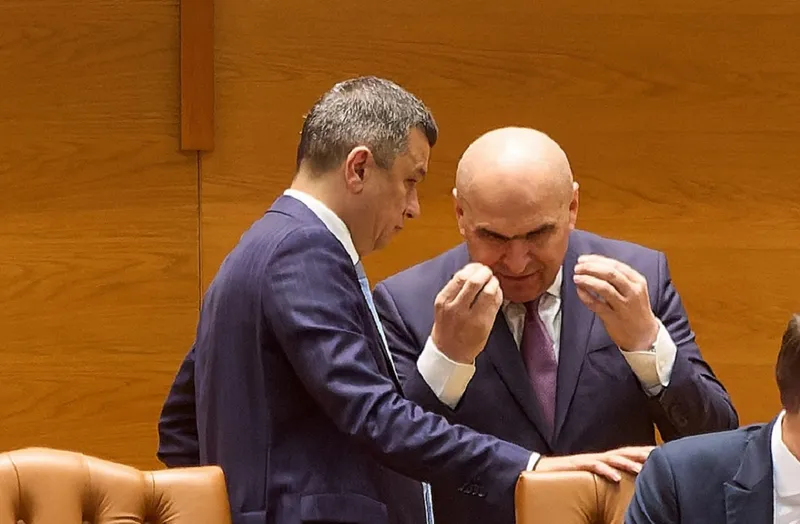 Ilie Bolojan discută cu Sorin Gridneanu - Foto: Profimedia Images