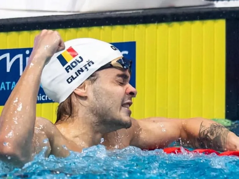 Robert Glinţă a câştigat argintul în proba de 100 m spate, la Europenele de înot de la Kazan. / Foto: adevarul.ro