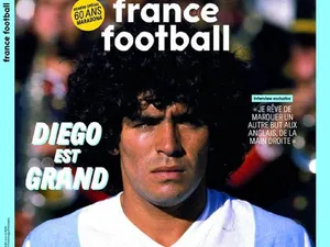 La 1 noiembrie, de ziua lui Maradona, revista France Football îi dedeica un număr aniversar