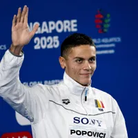 David Popovici, medalia de AUR la 100 metri liber, la Mondiale - Foto: Profimedia Images