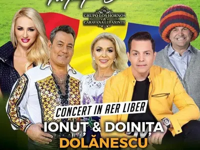 Ionuț și Doinița Dolănescu, Julia, Axinte și Jean de la Craiova dau un spectacol în clubul preferat al interlopilor români din Milano Foto: Facebook