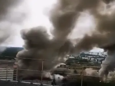 VIDEO Rușii au atacat infrastructura feroviară din Kiev, afirmă oficialii britanici/FOTO: Twitter/Captura Video