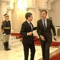 Șeful NATO, la București, pentru Summitul B9. A fost primit de Nicușor Dan la Cotroceni - Foto: captură video