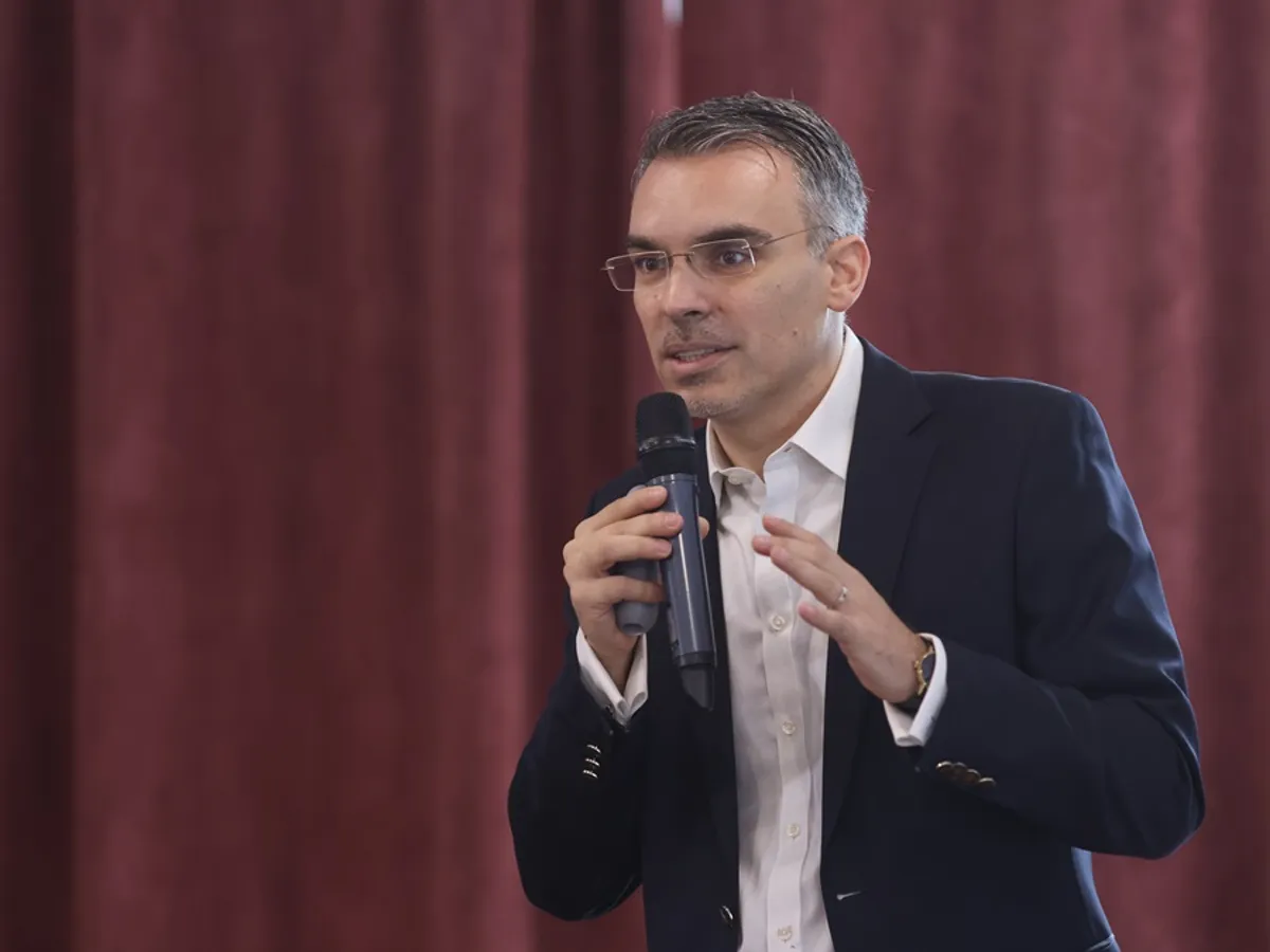 Șeful INSCOP, Remus Ștefureac, anunță că în lupta Nicușor Dan - George Simion a învins democrația - Foto: INQUAM PHOTOS / George Călin