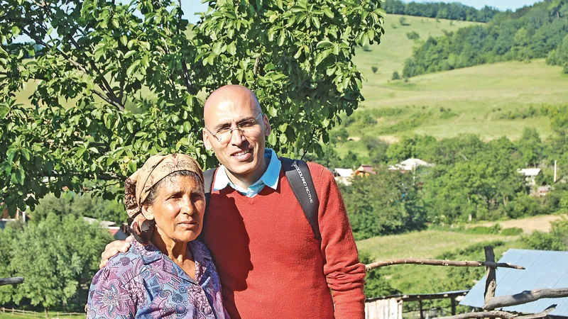 Marcel Dediu, alături de mama lui, Paraschiva