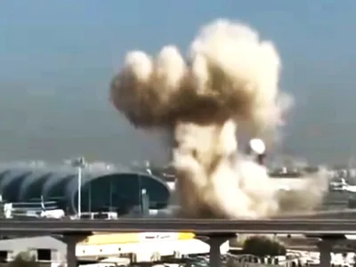 Atac cu drone în Dubai - Foto: X/ @Osinttechnical