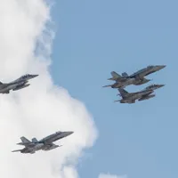 Avioane de luptă canadiene decolează de la baza Kogălniceanu/foto: twitter