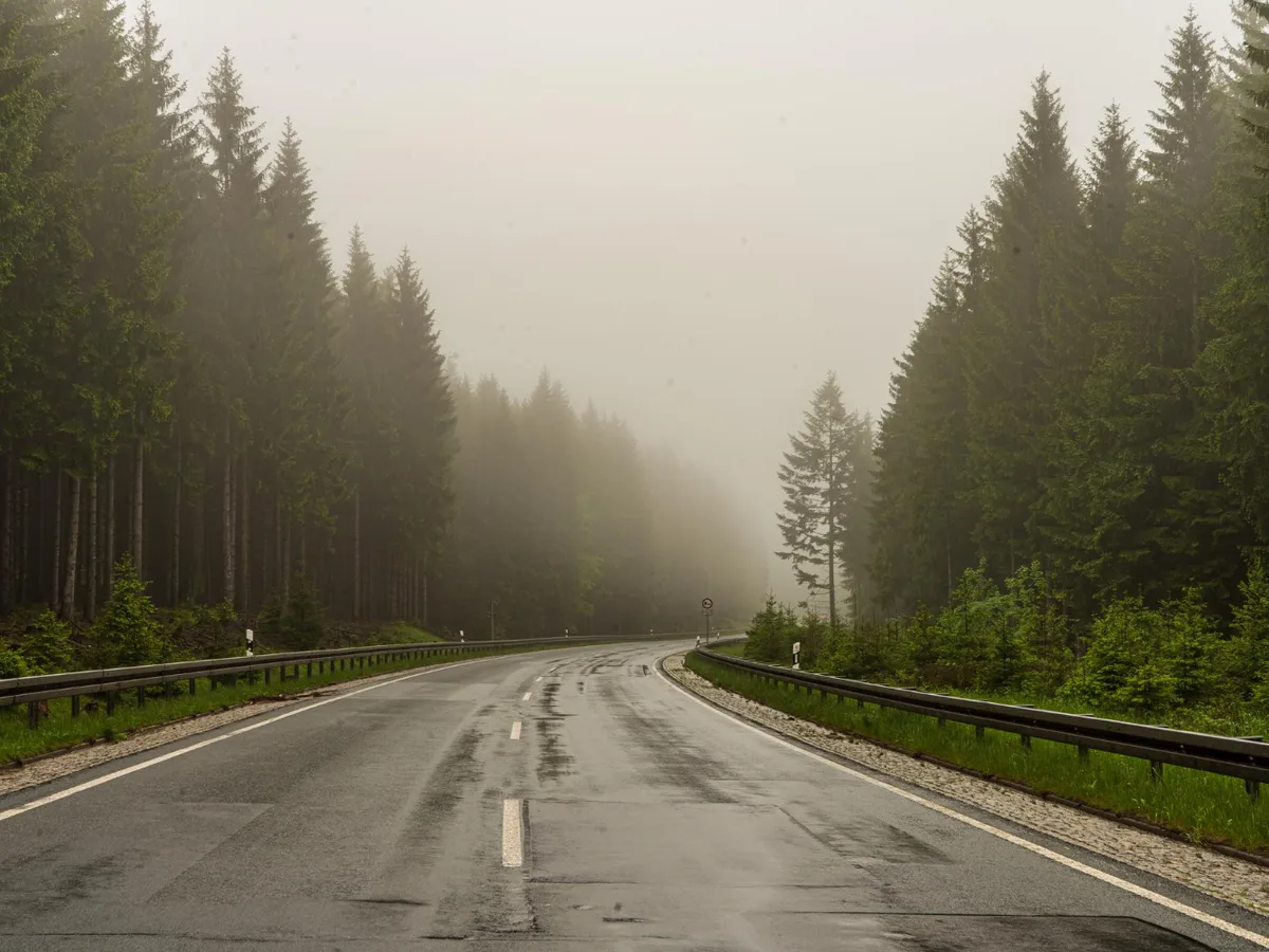 Ceaţă densă pe autostrăzi şi în 16 judeţe: vizibilitate sub 50 de metri pe alocuri