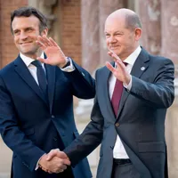 Preşedintele francez Emmanuel Macron şi cancelarul german Olaf Scholz au cerut duminică să se facă lumină în legătură cu crimele comise de armata rusă în oraşul ucrainean Bucha - Foto: Consiliul European