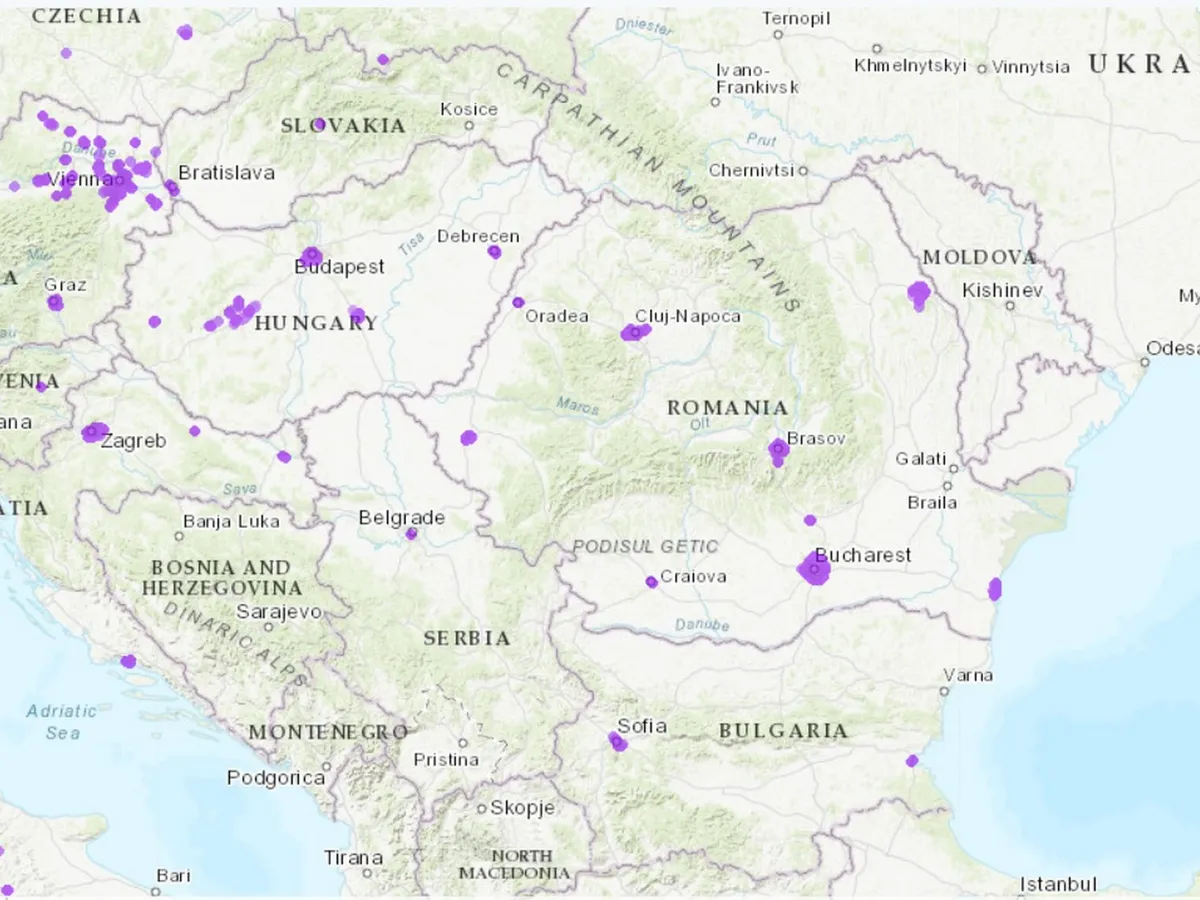 Orașe acoperite 5G în România