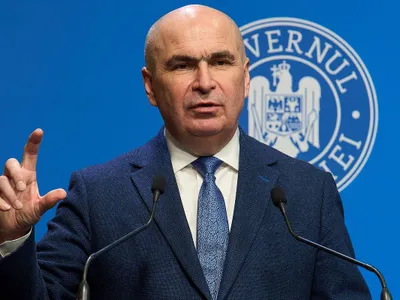 Premierul Ilie Bolojan, în conferinţă de presă - Foto: Profimedia Images