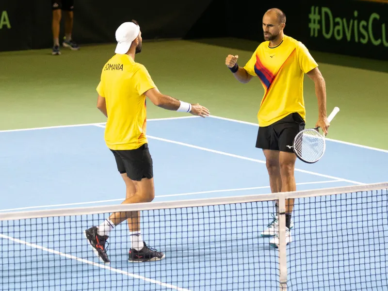 Copil și Tecău au învins pe Nuno Borges și Joao Sousa. România conduce Portugalia. Foto FRT