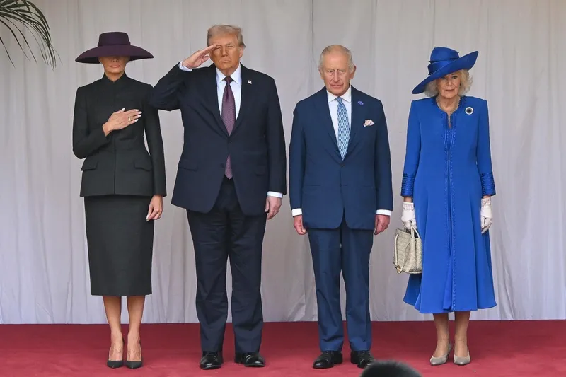 Donald și Melania Trump, alături de Regele Charles și Regina Camila - Foto: Profimedia Images
