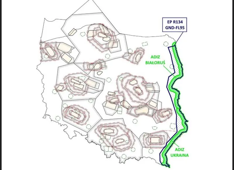 Zonă restricții zbor - Polish military